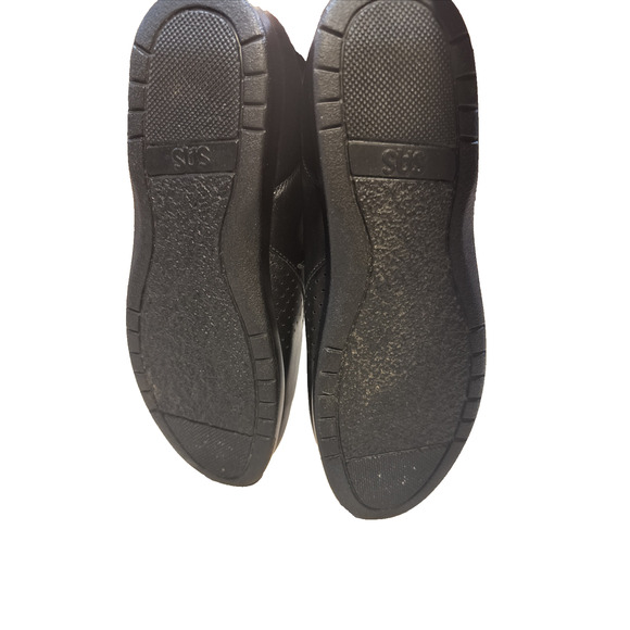 SAS Free Time Walking Shoe Black Suede Tri-Pad Comfort Womens Size 8.5 S Slim - Picture 5 of 6